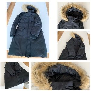 Down filled faux fur parka